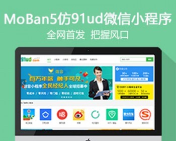 仿《微信小程序》源码 微信小程序应用商店自适应模板 帝国cms+自动采集