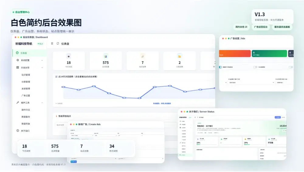 祈福导航系统V1.3 网址导航源码