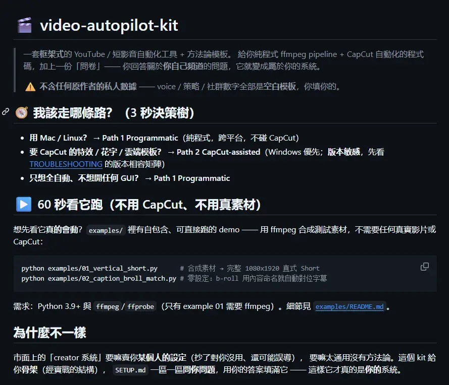 video-autopilot-kit 视频自动化工具源码