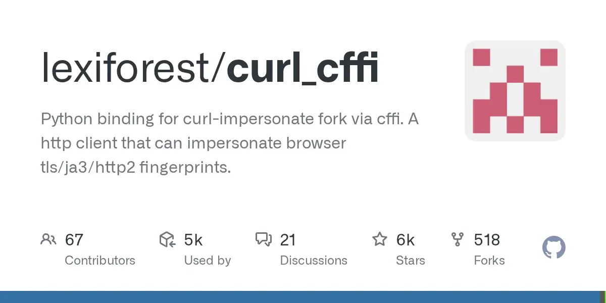 curl_cffi Python 指纹模拟 HTTP 客户端源码