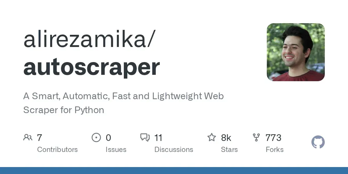 autoscraper Python 智能自动网页爬虫库源码