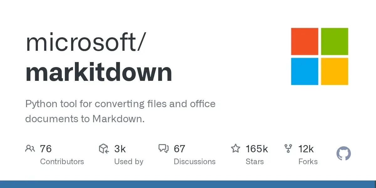 markitdown 文档转 Markdown 源码