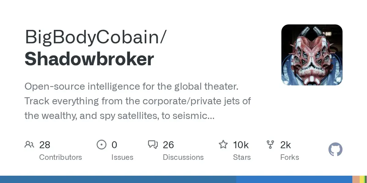 ShadowBroker OSINT情报平台源码