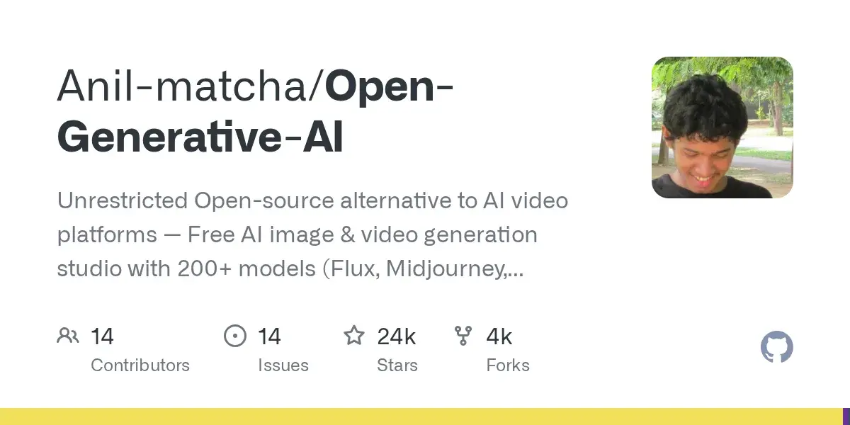 Open-Generative-AI开源AI图像视频生成工作室源码