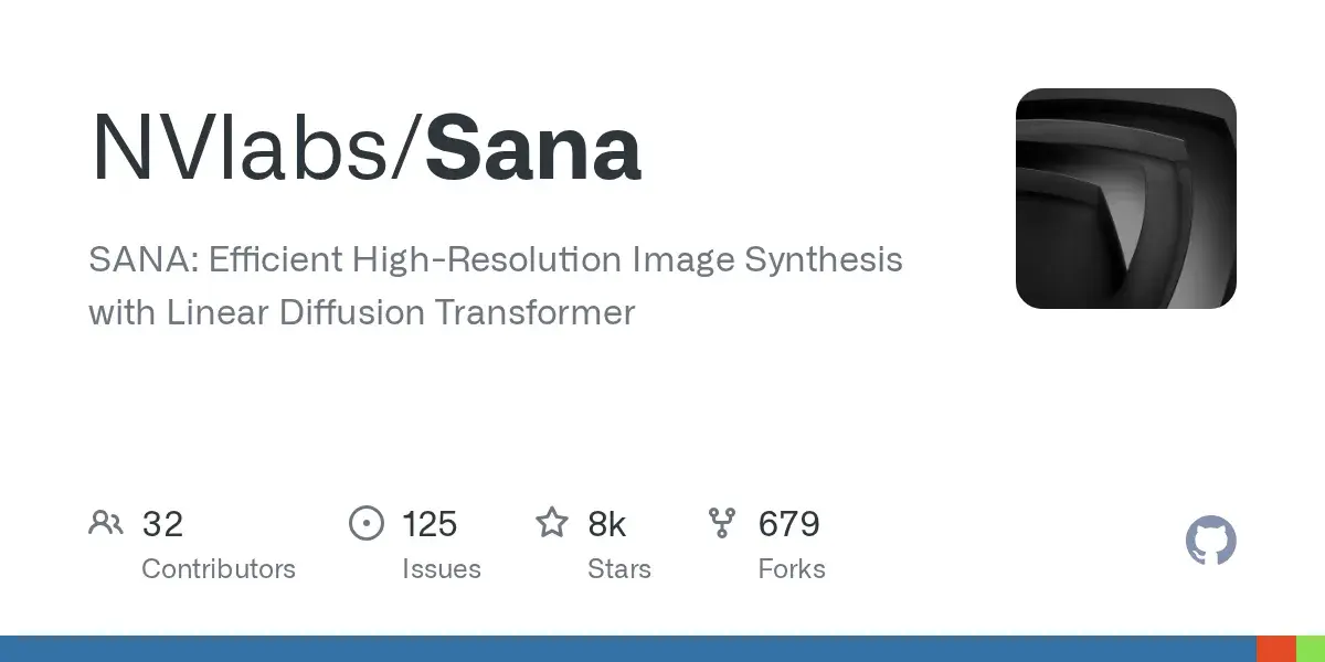 Sana高效高分辨率图像视频生成模型源码